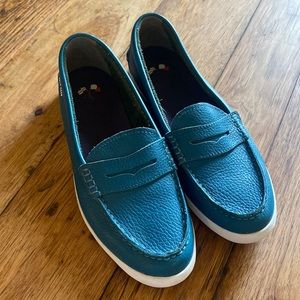 Classic Cole Haan leather penny loafer deck shoes
